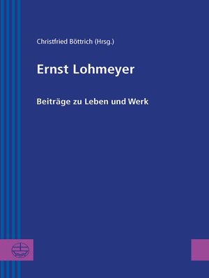 cover image of Ernst Lohmeyer